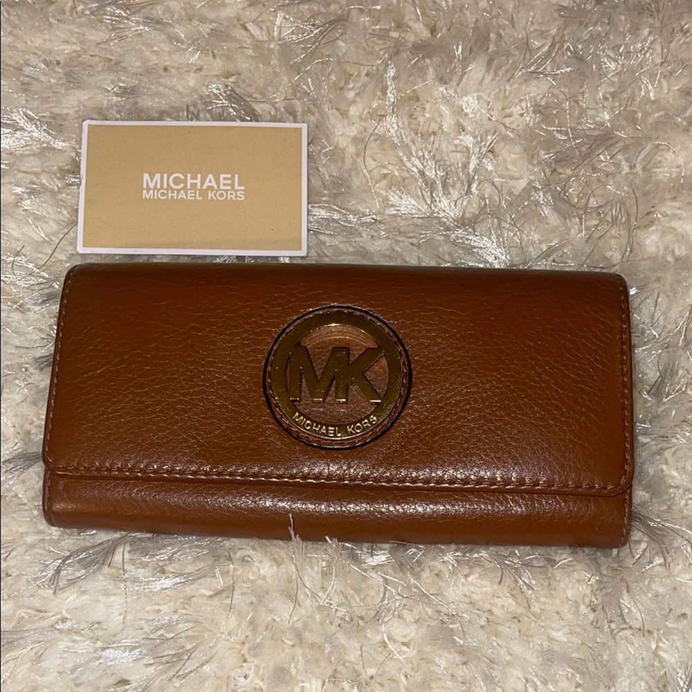 Michael Kors Brown Leather Wallet